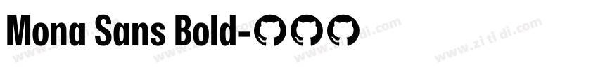 Mona Sans Bold字体转换